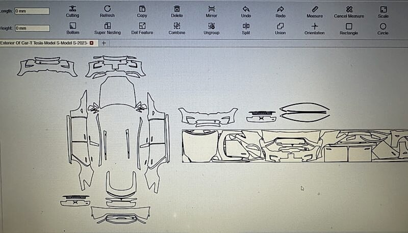 Yink Software PreCut PPF kesim şablonu
